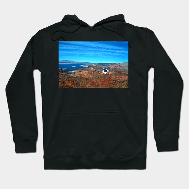 Hoover Dam Lake Mead Arizona Nevada America Hoodie by AndyEvansPhotos